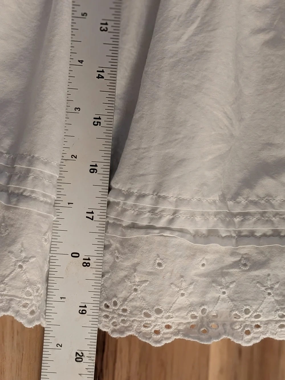 White Eyelet Flutter-Sleeve Kids Dress